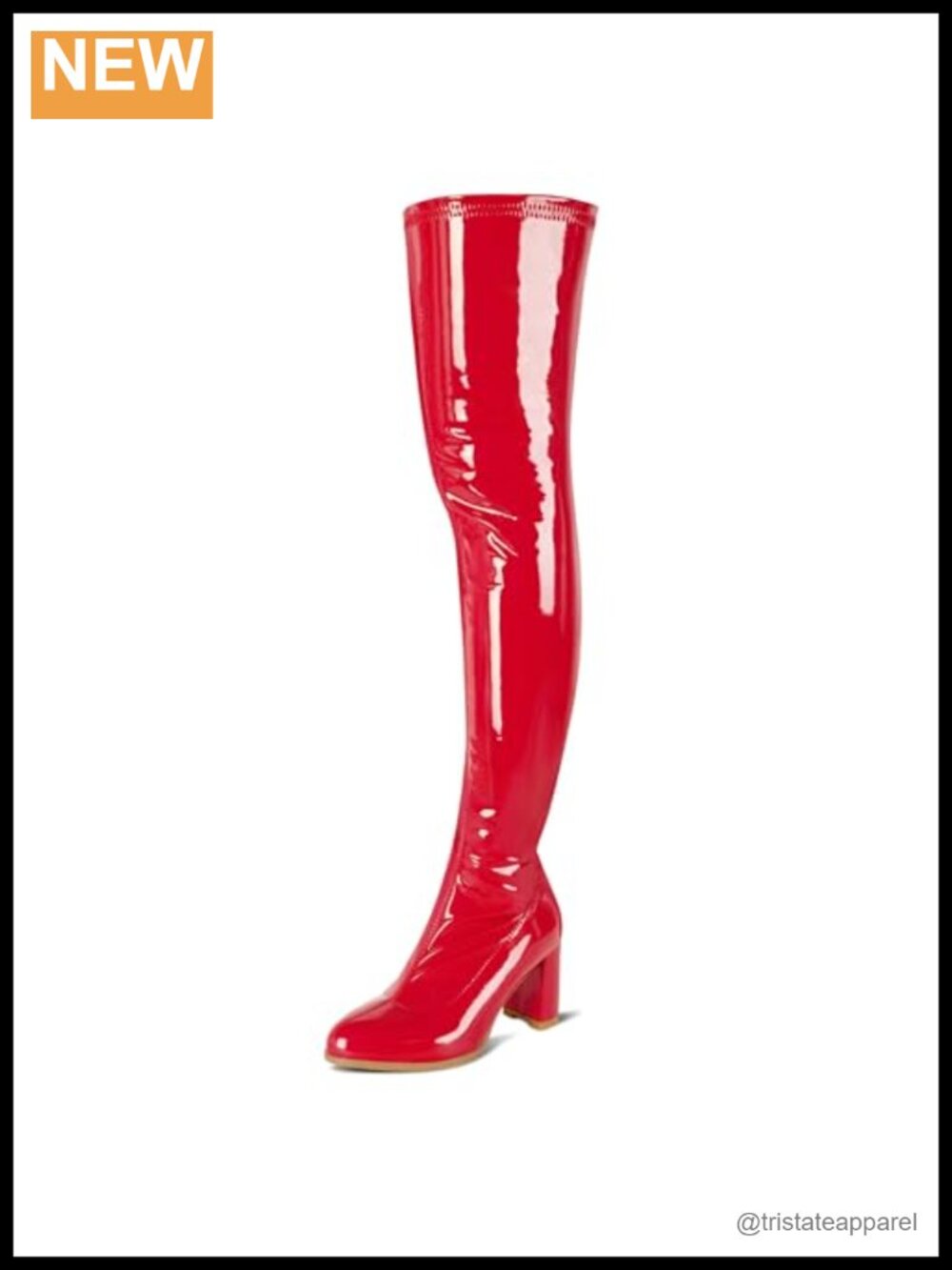 Women's Pointed Toe Thigh High Chunky Block Heel Over The Knee Boots